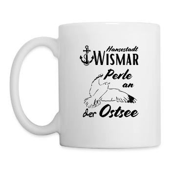 Wismar Hansestadt Wismar Perle an der Ostsee - Tasse - Weiß - Links