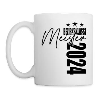 Meister Bezirksklasse 2024 Aufstiegstrikot - Tasse - Weiß - Links