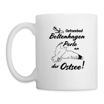 Boltenhagen Ostseebad und Perle an der Ostsee - Tasse - Weiß - Links