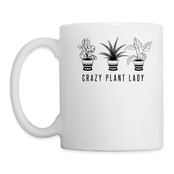 Crazy Plant Lady Gardener Garden Plants Gift - Mug - white - Left