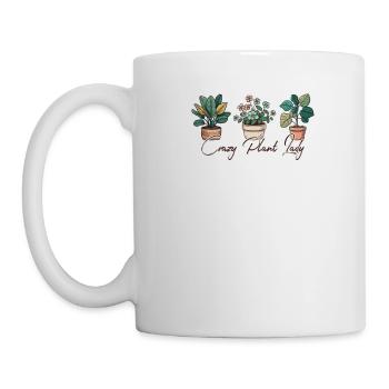 Crazy Plant Lady Garden Plants Gardener Gift - Mug - white - Left