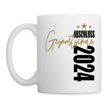 Abschluss 2024 Gesamtschule - Tasse - Weiß - Links