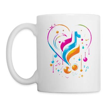 Gaming Musical Heart - Abstract - Mug - white - Left
