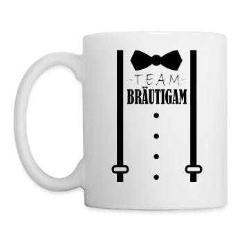 Junggesellenabschied Polterabend Team Bräutigam - Tasse - Weiß - Links
