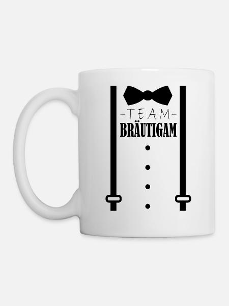 Junggesellenabschied Polterabend Team Bräutigam - Tasse - Weiß