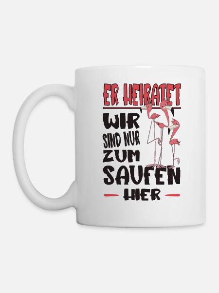 Junggesellenabschied Polterabend Team Bräutigam - Tasse - Weiß