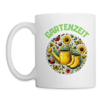 Garden Garden Time Flowers Allotment Garden Gardener - Mug - white - Left