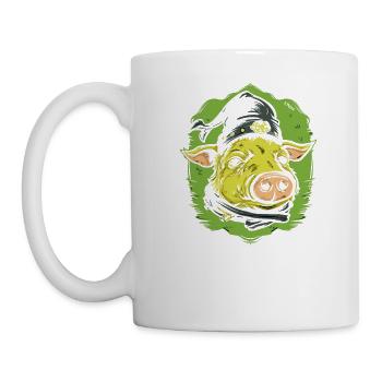 Robin Schwein und die Bruderschaft - Tasse - Weiß - Links
