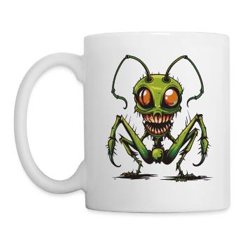 Verrückte Zombie-Ameise: Horror Insekt - Tasse - Weiß - Links