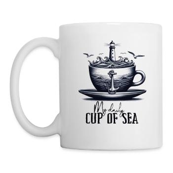My daily cup of sea - Mug - white - Left