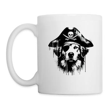 Pirate Dog Pirate Dog Graffiti Street Art Style - Mug - white - Left