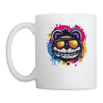 What a crazy cool bear - Mug - white - Left