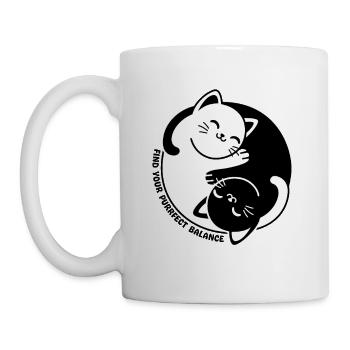 Finden Sie Ihre perfekte Balance - Tasse - Weiß - Links