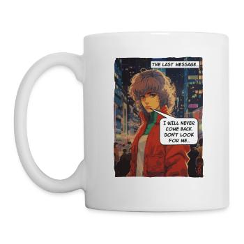 Cartoon of the girl who doesn't come back - Mug - white - Left