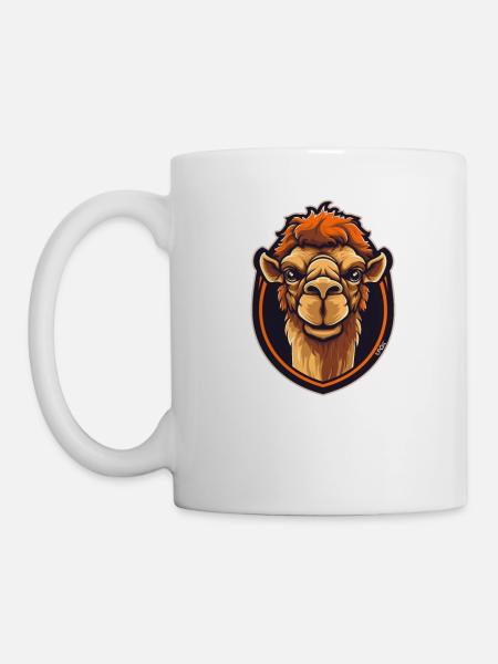 Sport-Dromedar - Tasse - Weiß
