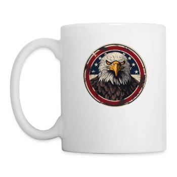 The U.S. and bald eagles - Mug - white - Left