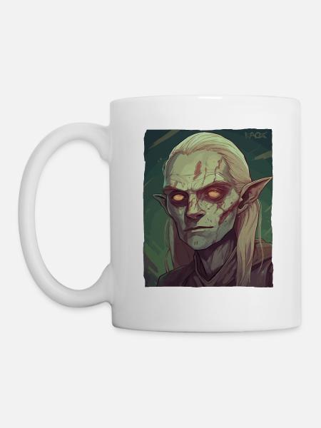 Der coole, gutaussehende Zombie-Elf - Tasse - Weiß