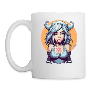 Die antike Göttin des Unfugs und der Streiche - Tasse - Weiß - Links
