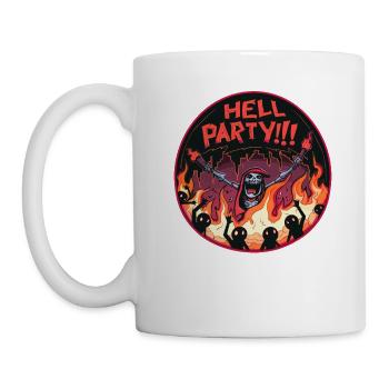 Let's party in hell - Mug - white - Left