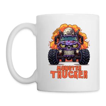 Monster Trucker: Monster Truck Skull - Mug - white - Left