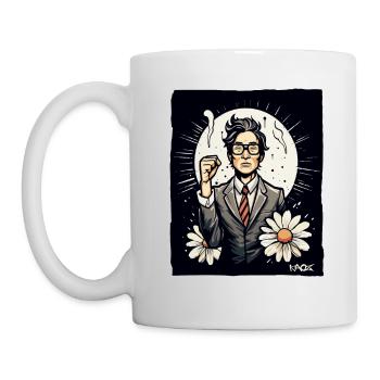 Japanese employee fights for freedom - Mug - white - Left