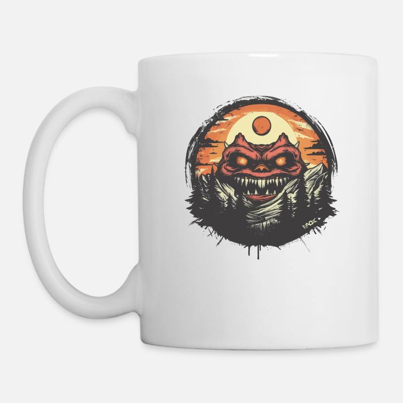 In der Natur ist ein Monster Dämon - Tasse - Weiß