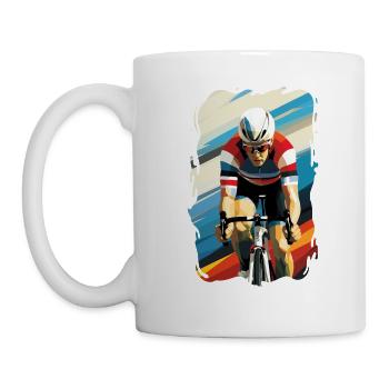 Simply Retro Road Bike Ride - Mug - white - Left