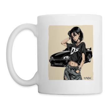 Anime Driver: Japanese JDM Car - Mug - white - Left
