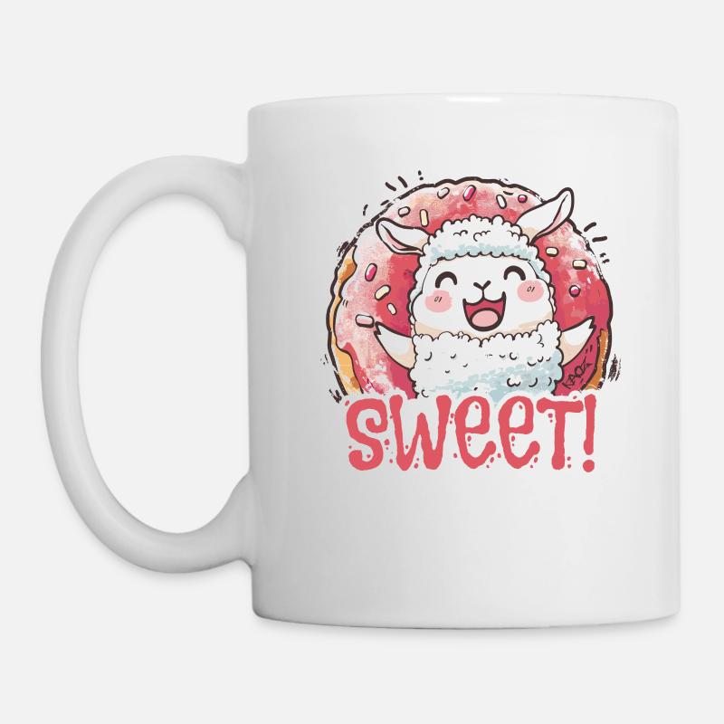 Mouton mignon : mignon et adorable - Mug blanc - blanc
