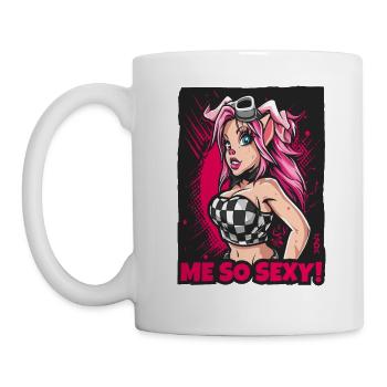 Attraktives Schweine-Mädchen ist so sexy - Tasse - Weiß - Links