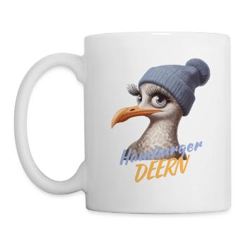 Hamburger Hamburger Mouette Mouette Mer du Nord Bonnet Drôle - Mug blanc - blanc - Gauche