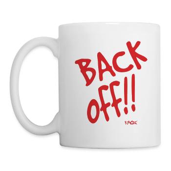 Back! Get out! - Mug - white - Left