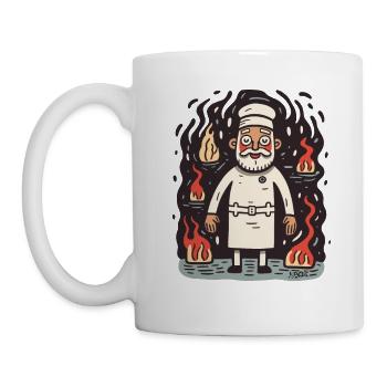 The baker from the Höllen-Gute-Bäckerei - Mug - white - Left