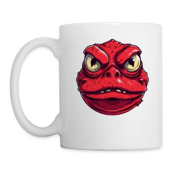 Big Fat Red Angry Toad Monster - Mug - white - Left