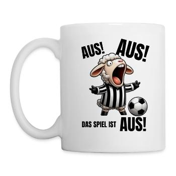 Fußball Fußballspieler Schiedsrichter Fußballfan - Tasse - Weiß - Links