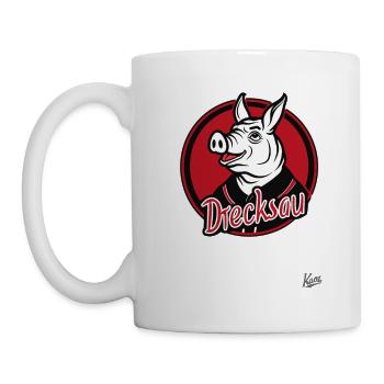 Parodie sportive amusante : Team Dirty Pig - Mug blanc - blanc - Gauche