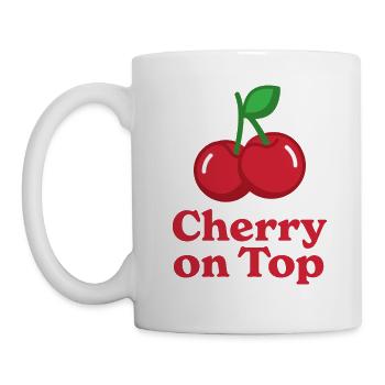 Cerise sur le gâteau - Mug blanc - blanc - Gauche