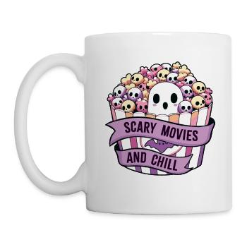 Scary Movies and Chill - Mug - white - Left
