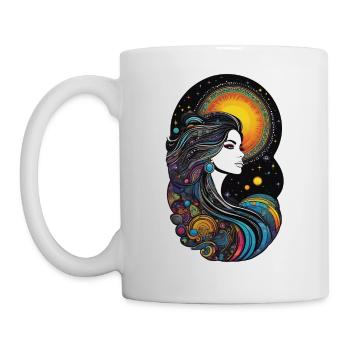 Déesse cosmique de la création - Mug blanc - blanc - Gauche