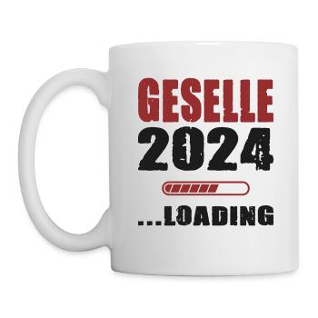 Geselle 2024 Loading Abschluss Gesellenprüfung - Tasse - Weiß - Links