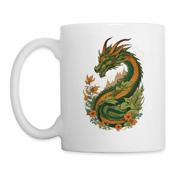 Mystical Garden of Dragons - Mug - white - Left