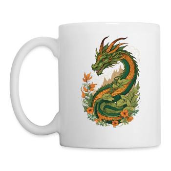 Mystical Garden of Dragons - Mug - white - Left