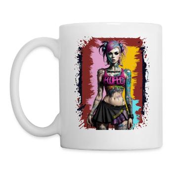Pretty Punk Girl - Mug - white - Left