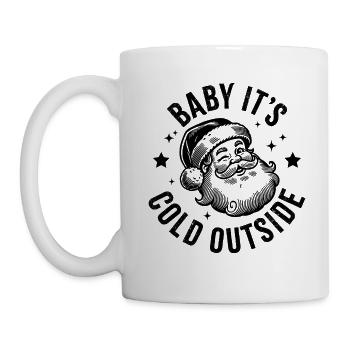 Baby Its Cold Outside Santa - Mug - white - Left