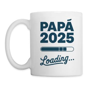 Dad 2025 Loading Gift New Father - Mug - white - Left
