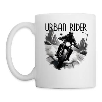 Urban Rider - Design de moto rétro élégant - Mug blanc - blanc - Gauche