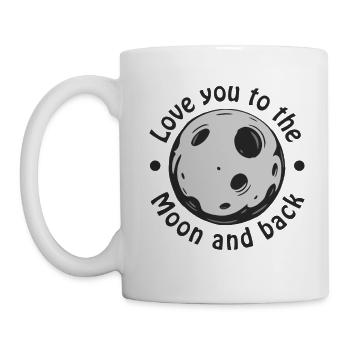 Ich liebe dich bis zum Mond und zurück - Tasse - Weiß - Links