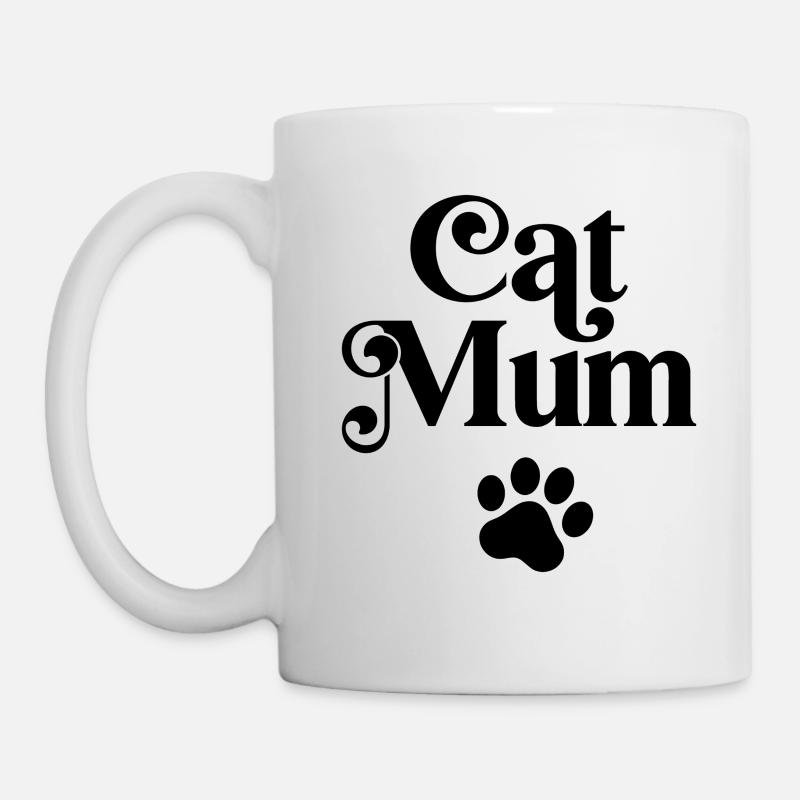 Katzen-Mama - Tasse - Weiß