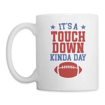 Es ist ein Touchdown-Tag, irgendwie - Tasse - Weiß - Links