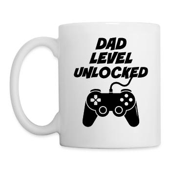 Dad Level Unlocked - Mug - white - Left